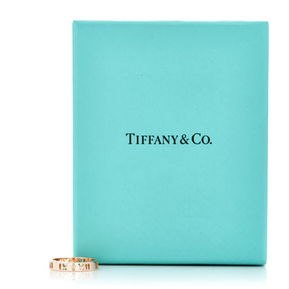 Tiffany 18K Rose Gold Diamond Atlas Pierced Ring 56 7.75 5 of 5