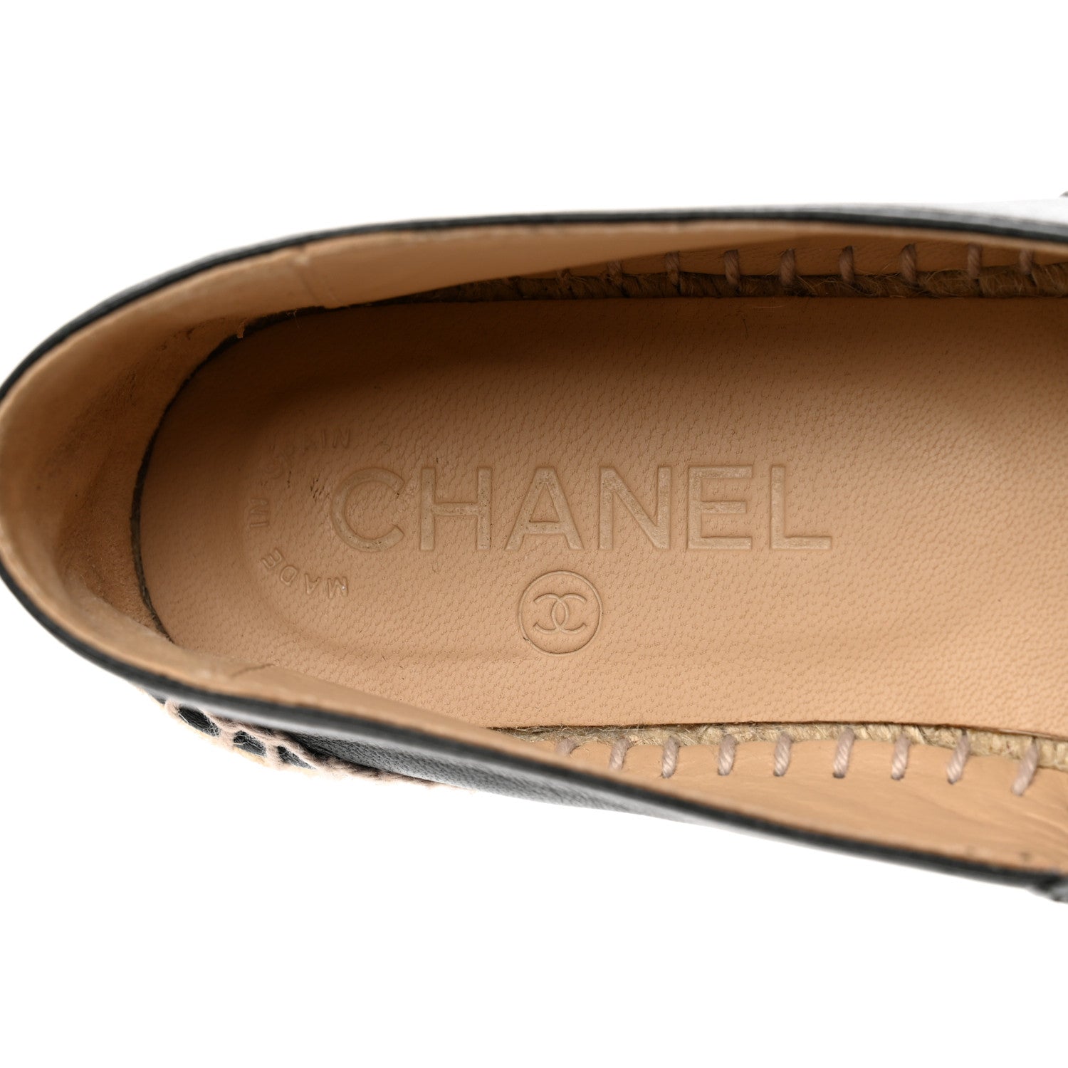 Chanel Lambskin CC Espadrilles 36 Black 7 of 8
