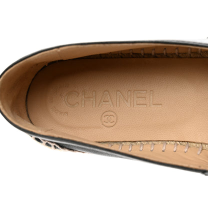 Chanel Lambskin CC Espadrilles 36 Black 7 of 8