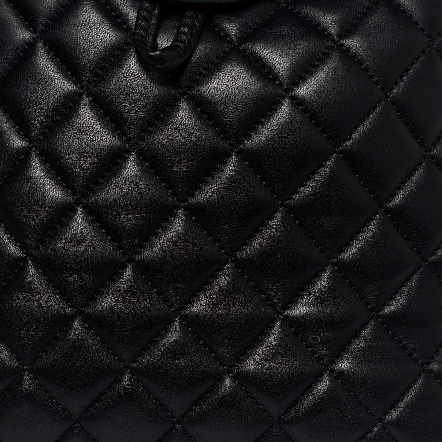 Lambskin Quilted Large Urban Spirit Backpack Black