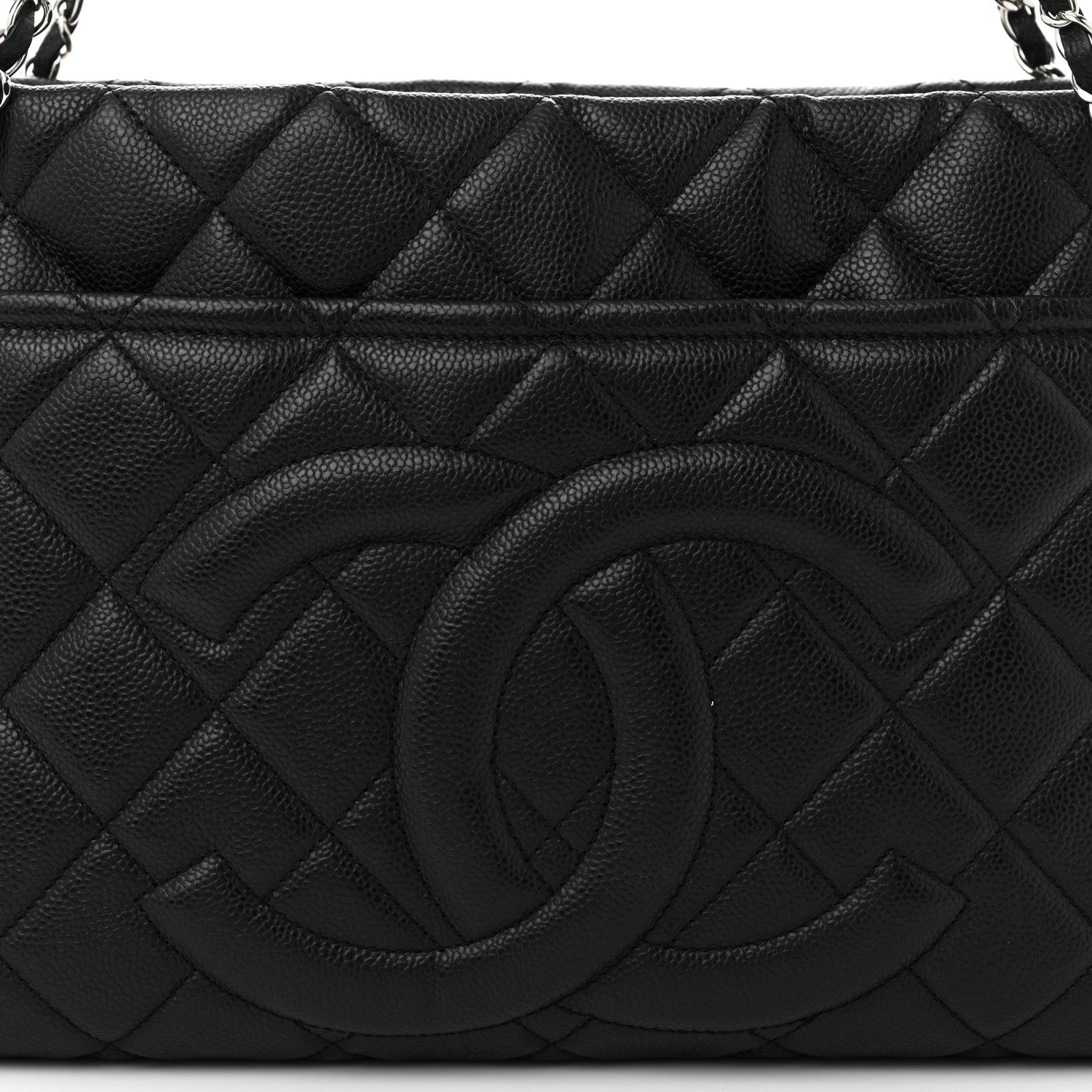 Chanel Caviar Quilted Timeless CC Soft Tote Black 8 of 11