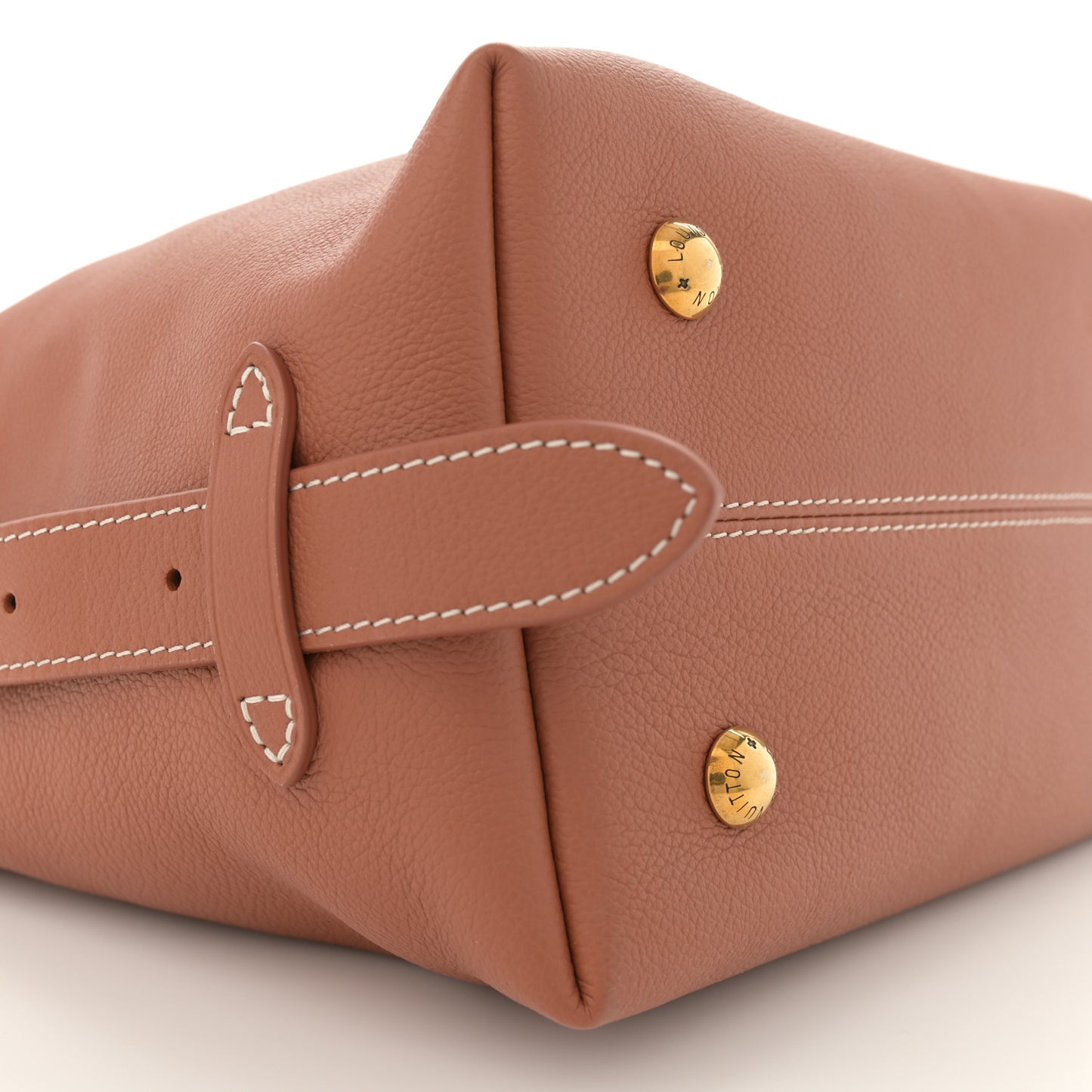 Grained Calfskin Low Key Hobo PM Cognac