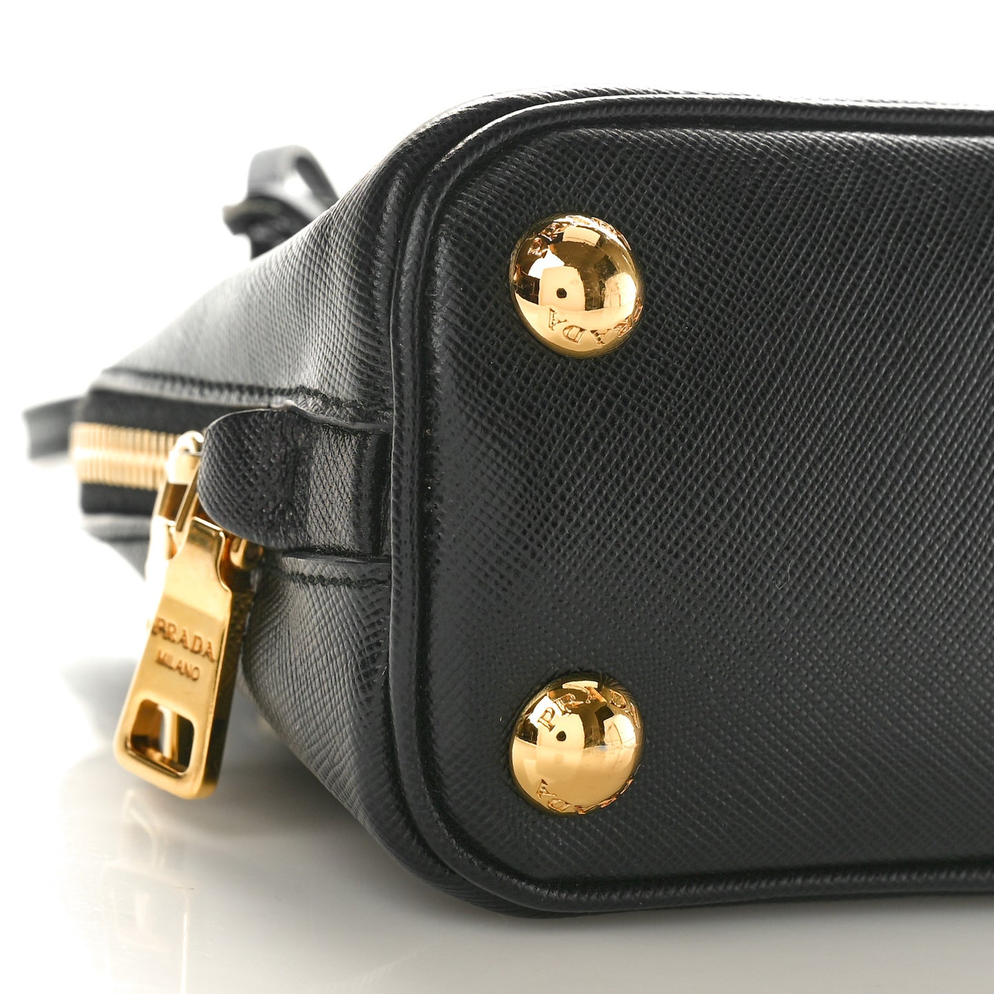 Saffiano Lux Mini Promenade Tote Black