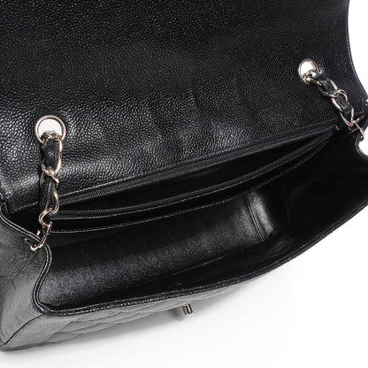 Chanel Caviar Quilted Jumbo Single Flap Black 5 of 9