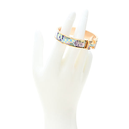 Hermes Enamel Printed Narrow Lanternes Ballons et Cocarde Clic Clac H Bracelet PM Multicolor 1 of 3