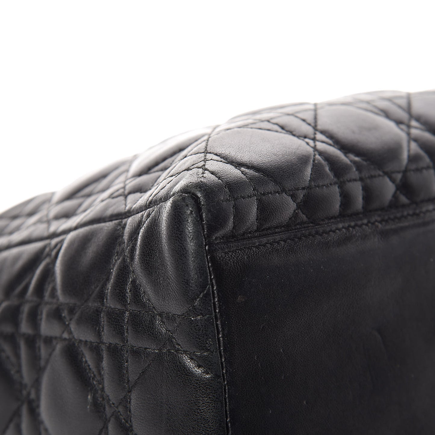 Lambskin Cannage Medium Lady Dior Black