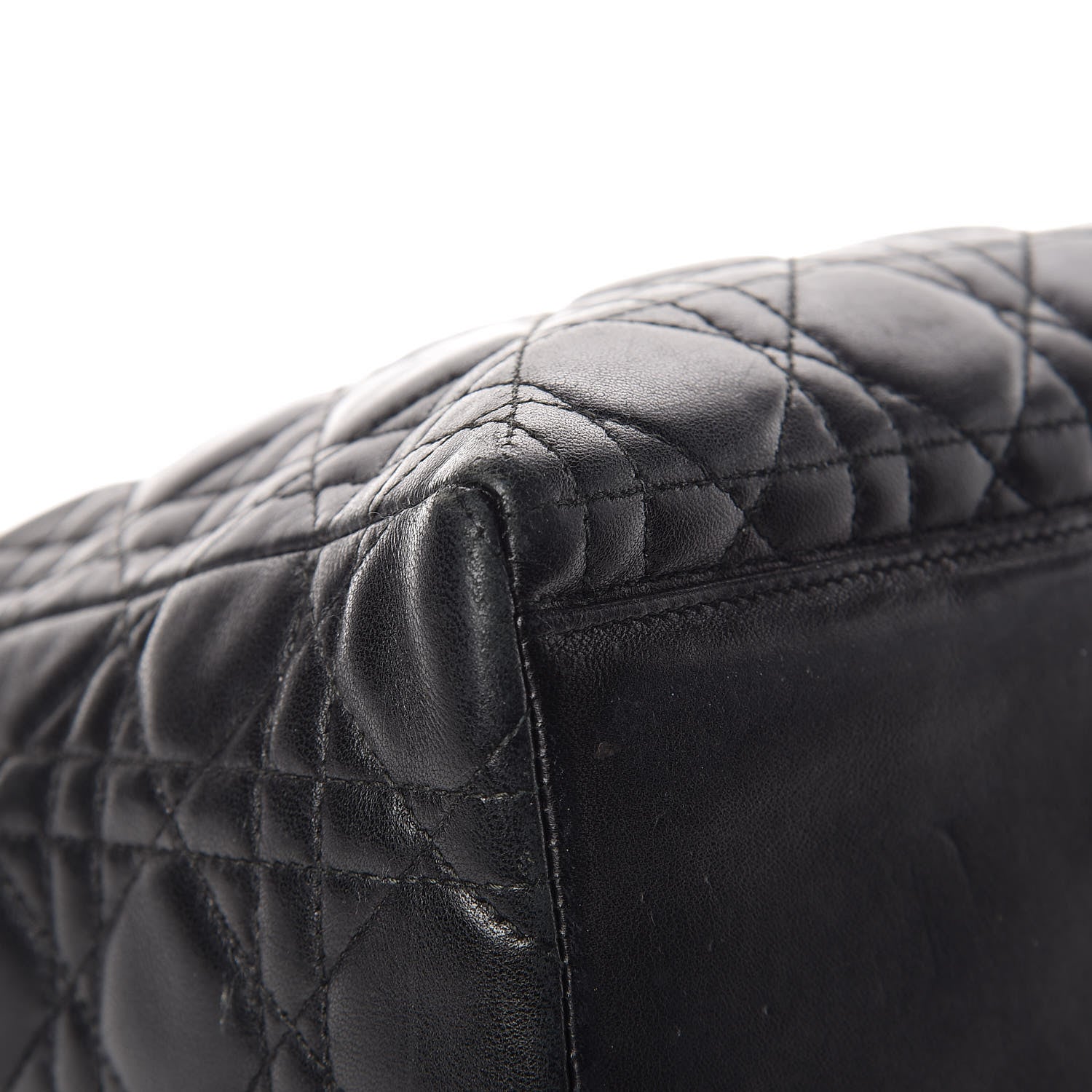Christian Dior Lambskin Cannage Medium Lady Dior Black 11 of 16