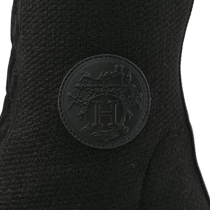 Hermes Knit Calfskin Fontaine 60 Boots 37 Black 8 of 11