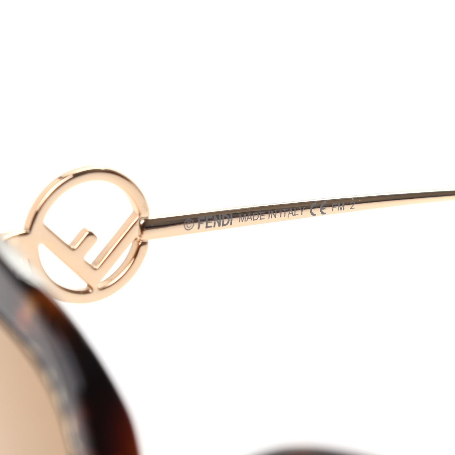 Fendi Acetate Metal F is Fendi FF Square Cat Eye Sunglasses FF 0424/F/S Havana 5 of 6
