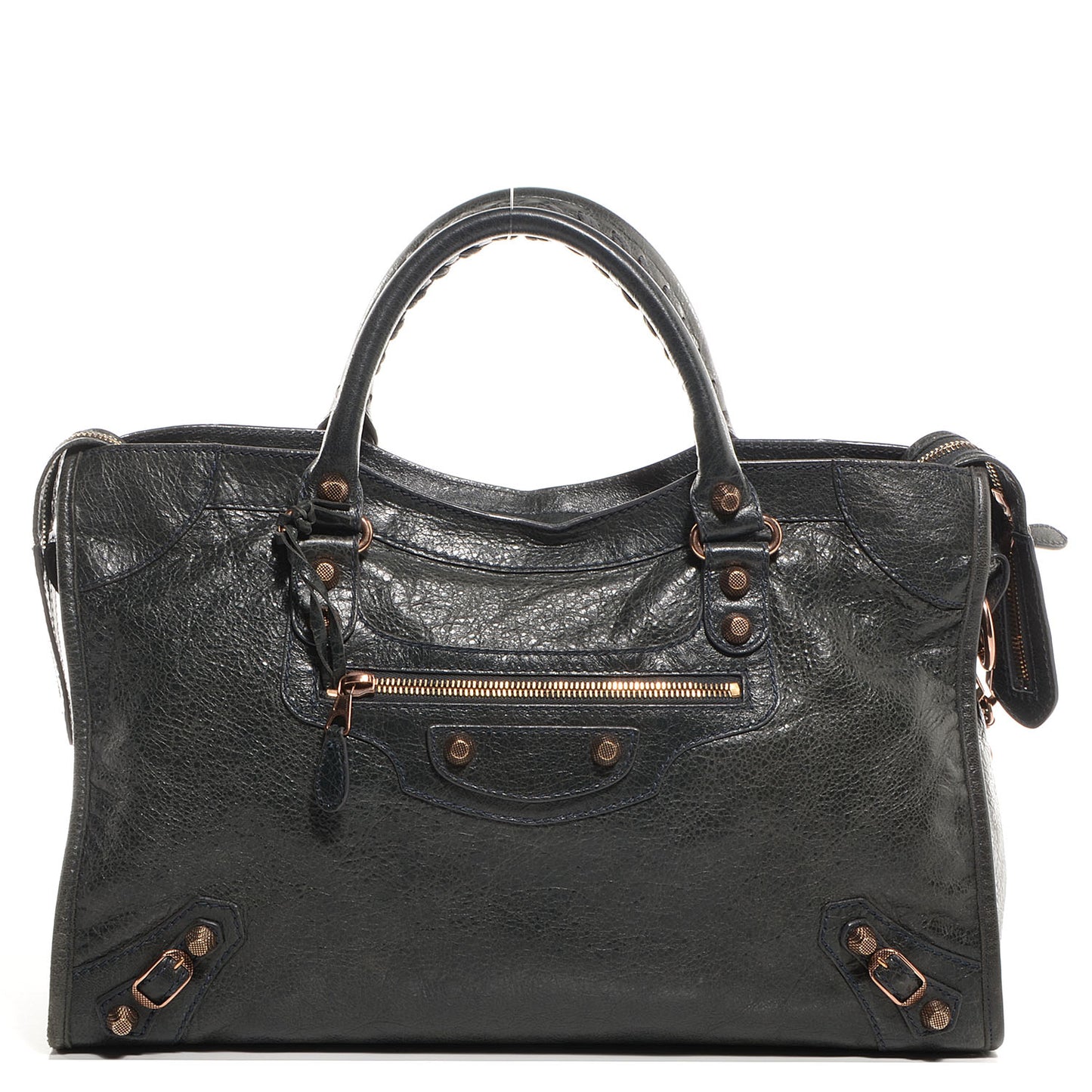 Agneau Giant 12 Rose Gold Hardware City Anthracite