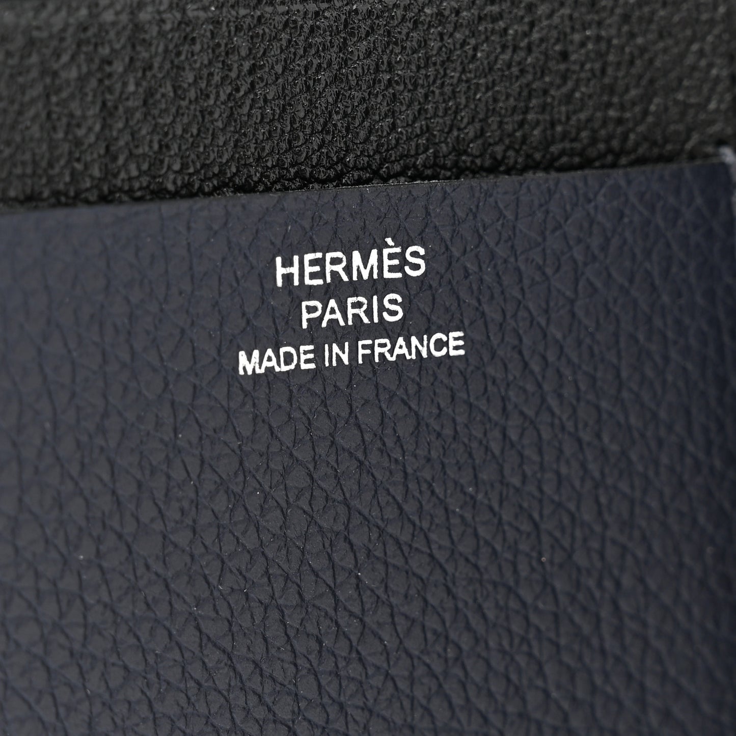 Evercolor Chevre Mysore Open Vertical Card Holder Bleu Nuit Black