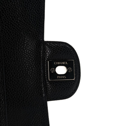 Chanel Caviar Quilted Medium Double Flap Black 9 of 12