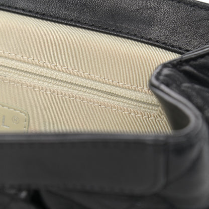 Chanel Washed Lambskin Quilted Medium Chain Around Messenger Black 12 of 13
