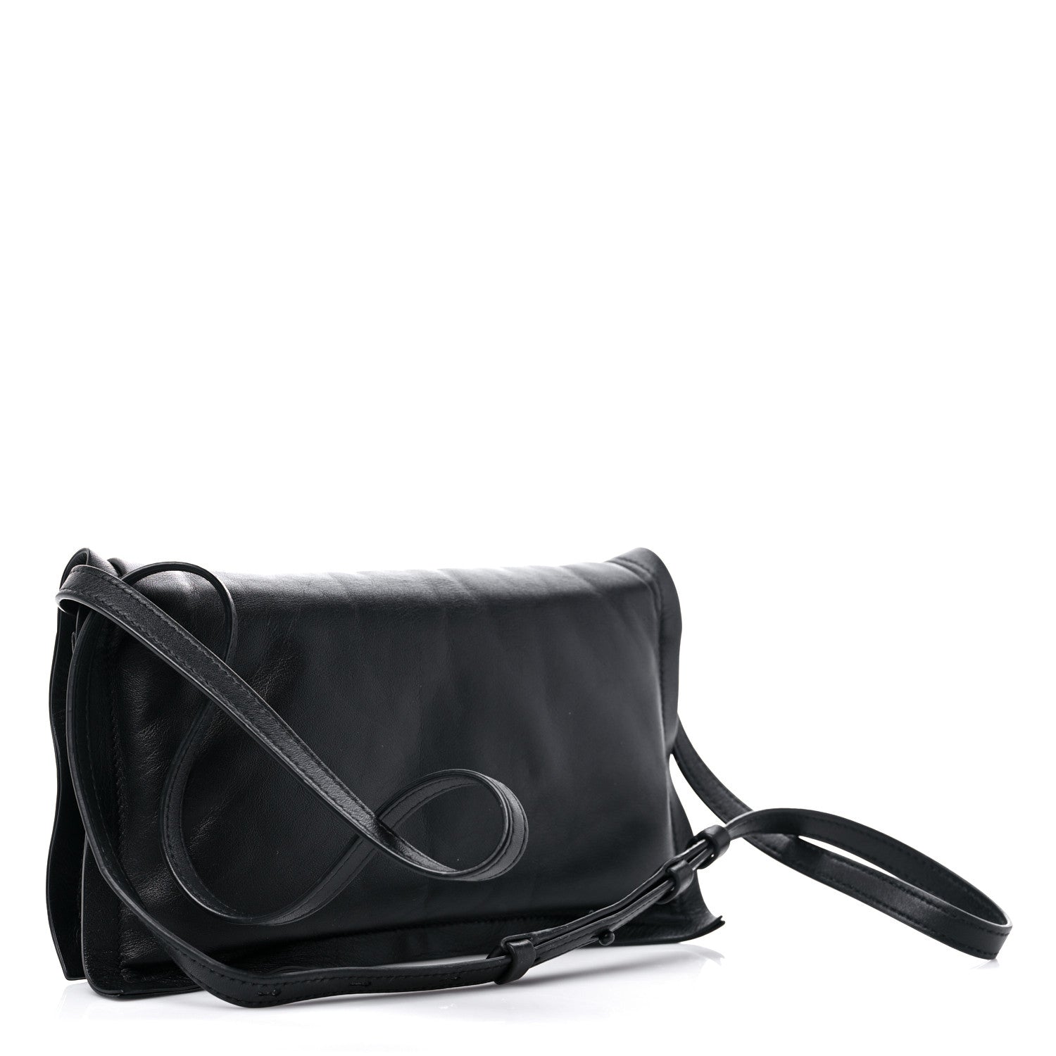 Salvatore Ferragamo Calfskin Mini Viva Bow Shoulder Bag Black 2 of 12