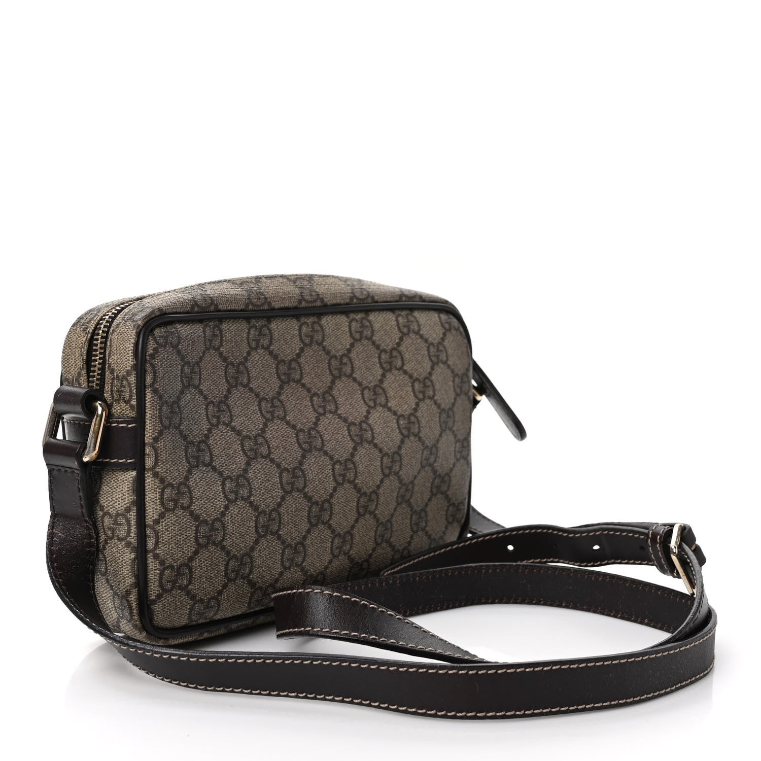 Gucci GG Plus Monogram Small Shoulder Bag Dark Brown 3 of 9