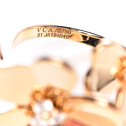 Van Cleef & Arpels 18K Yellow Gold Diamond Frivole Between The Finger Ring 51 5.75 5 of 6