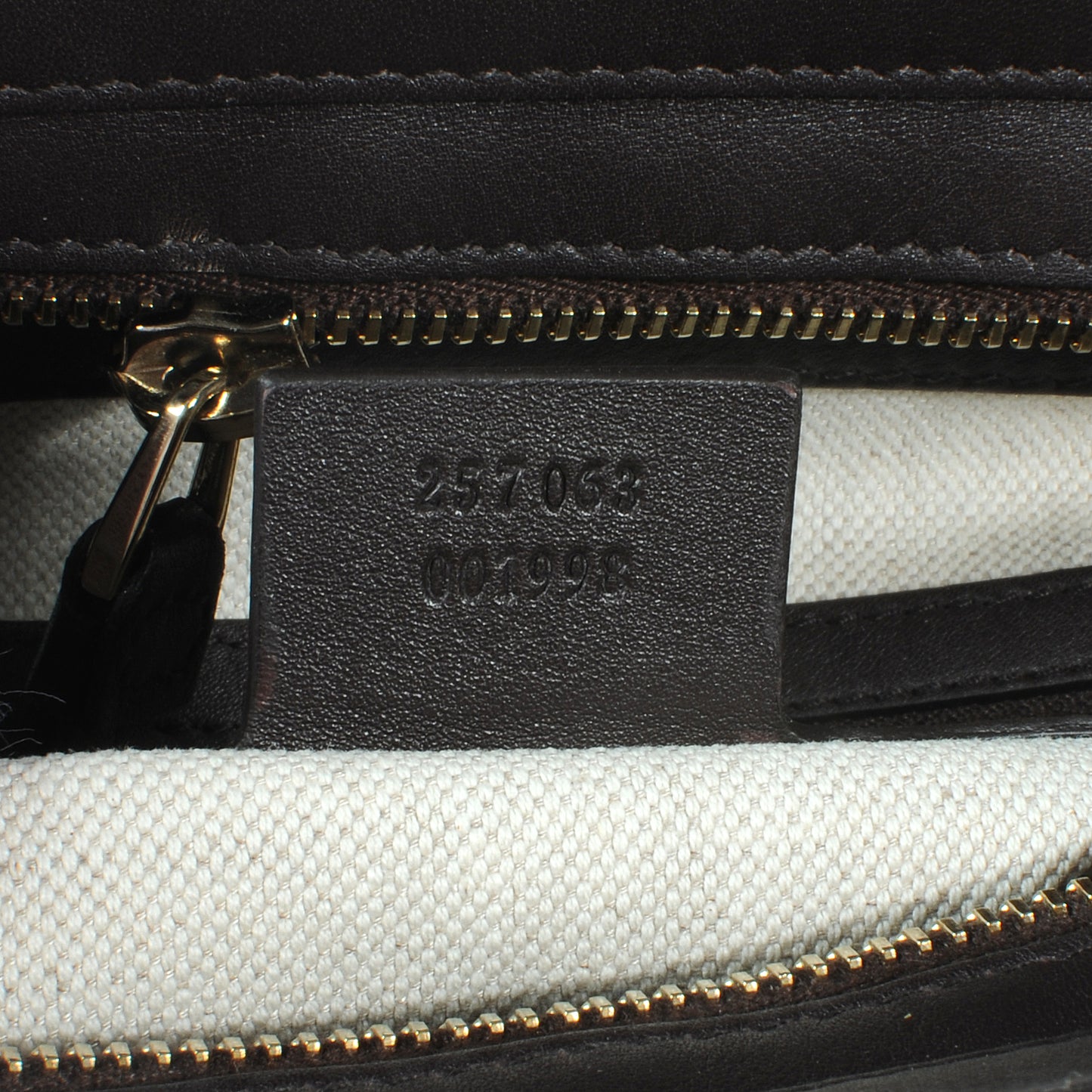 Guccissima Medium Mayfair Tote Dark Brown