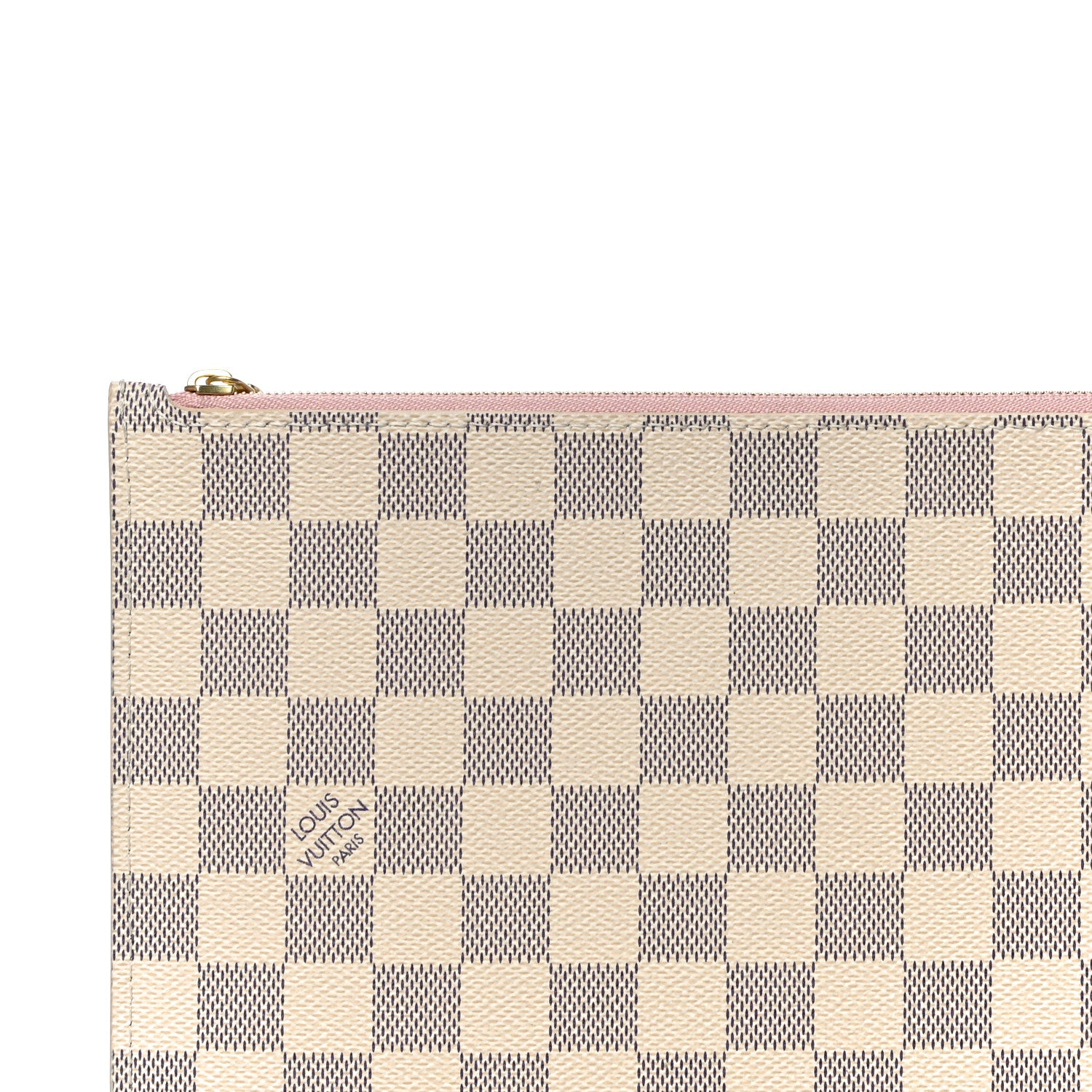Louis Vuitton Damier Azur Neverfull MM GM Pochette Rose Ballerine 7 of 9