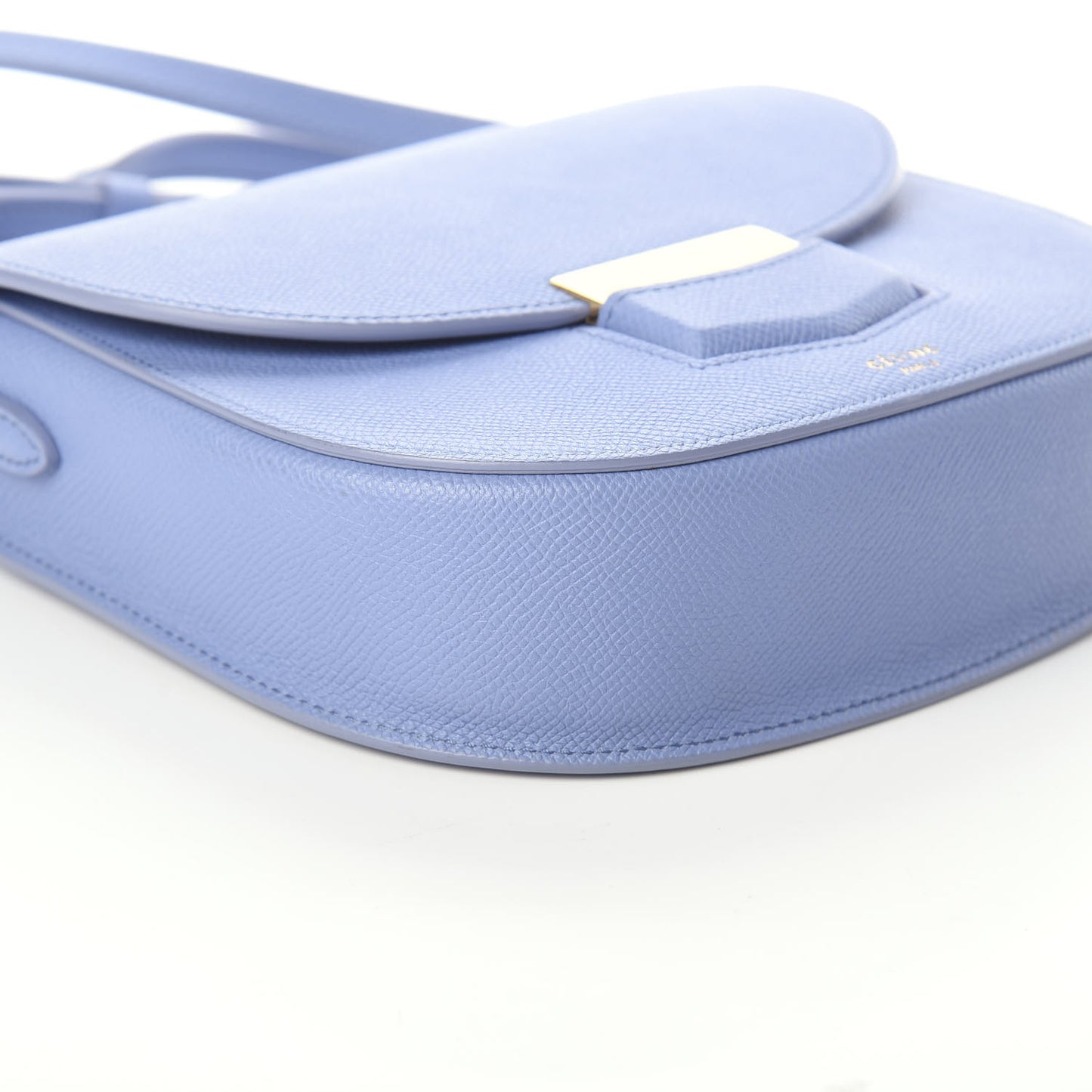 Grained Calfskin Small Trotteur Porcelain