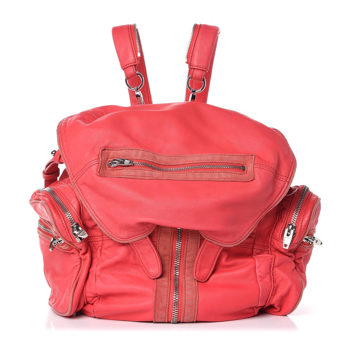 Lambskin Marti Convertible Backpack Cola Rhodium Hardware