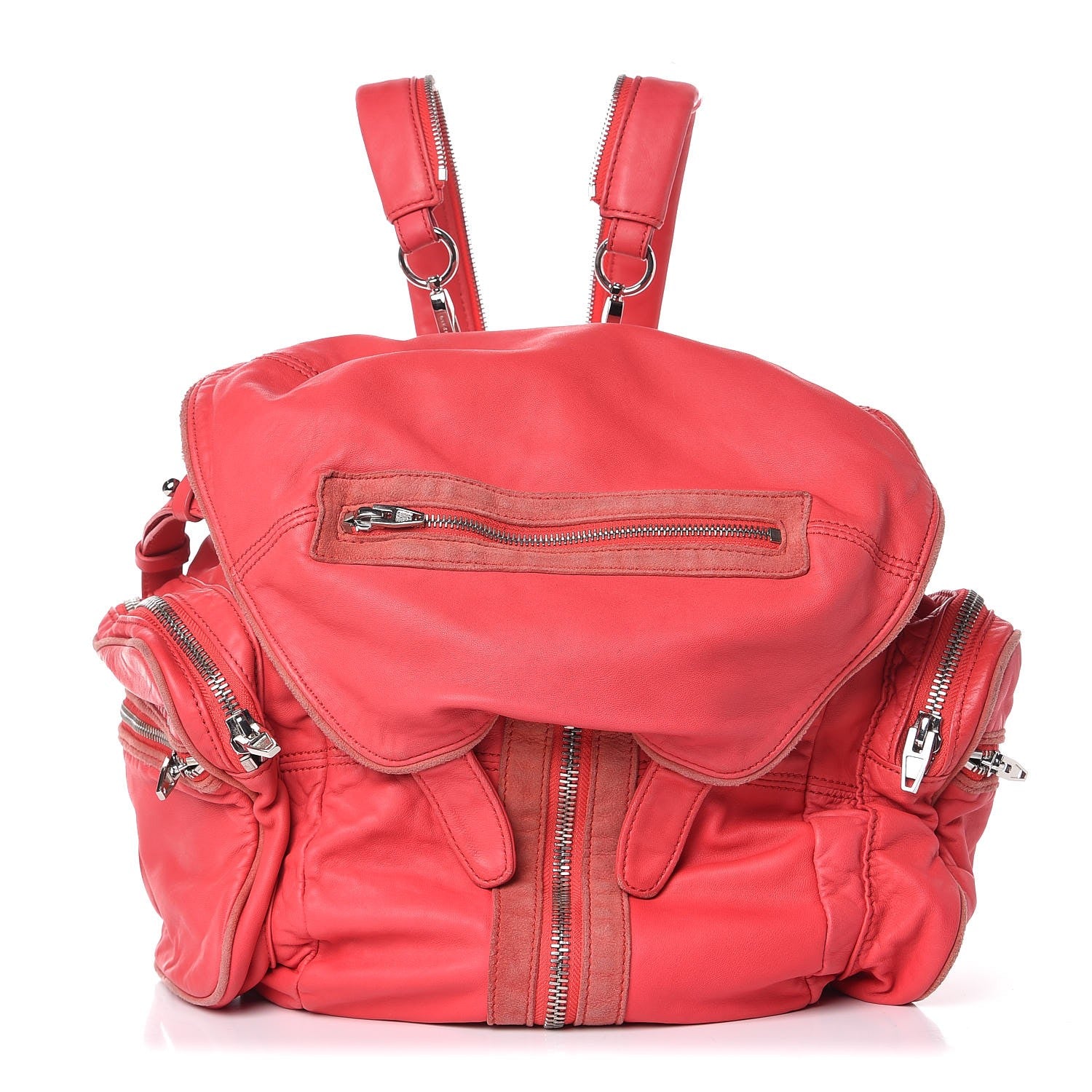Alexander Wang Lambskin Marti Convertible Backpack Cola Rhodium Hardware 1 of 10