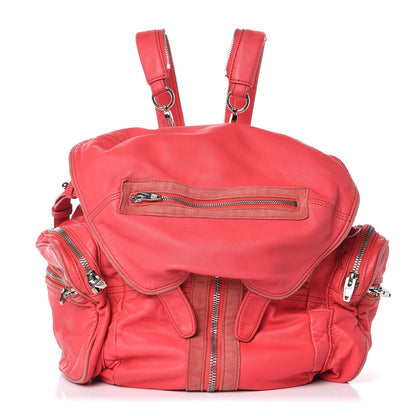 Alexander Wang Lambskin Marti Convertible Backpack Cola Rhodium Hardware 1 of 10