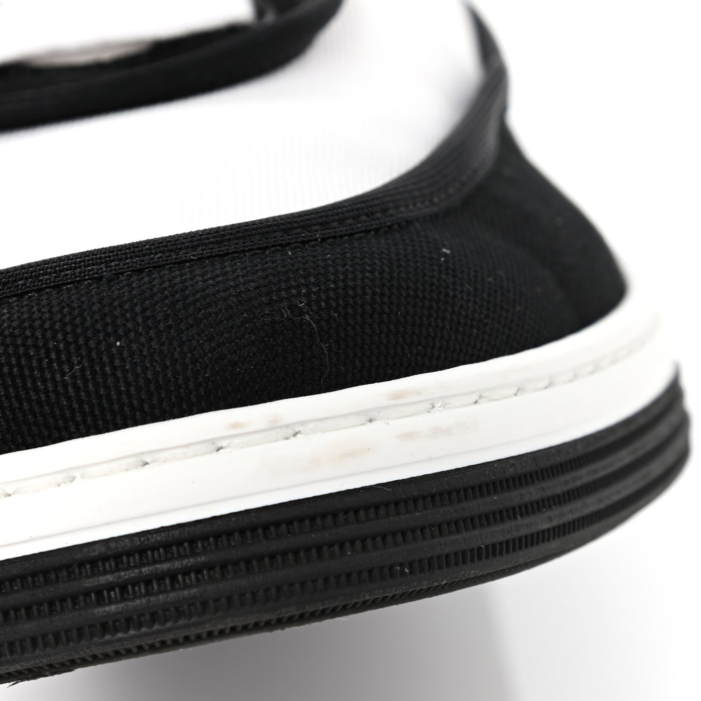 Fabric Womens Logo Sneakers 39 Black White