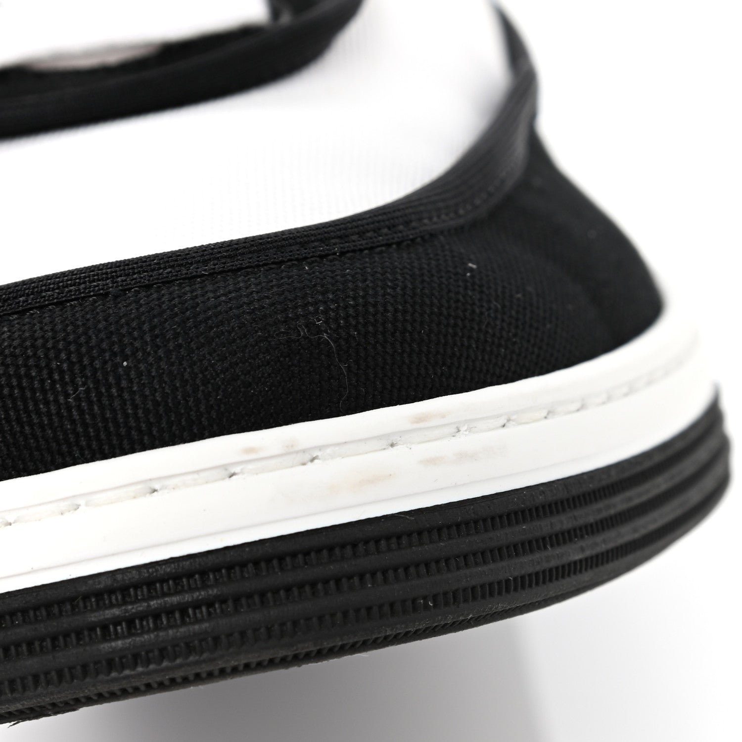 Chanel Fabric Womens Logo Sneakers 39 Black White 10 of 10