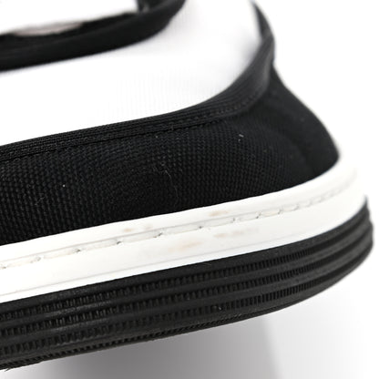 Chanel Fabric Womens Logo Sneakers 39 Black White 10 of 10