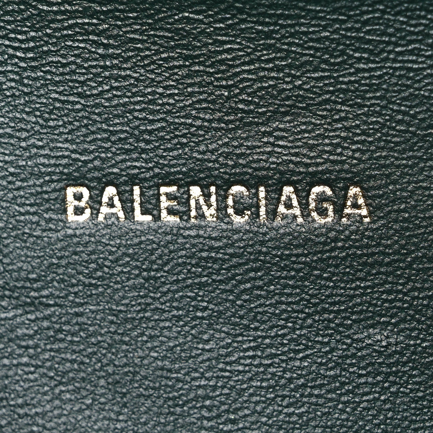 Balenciaga Shiny Calfskin Crocodile Embossed Hourglass Top Handle Bag XS Forest Green 6 of 11