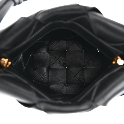 Bottega Veneta Nappa Maxi Intrecciato Clasp Bucket Bag Black 5 of 10