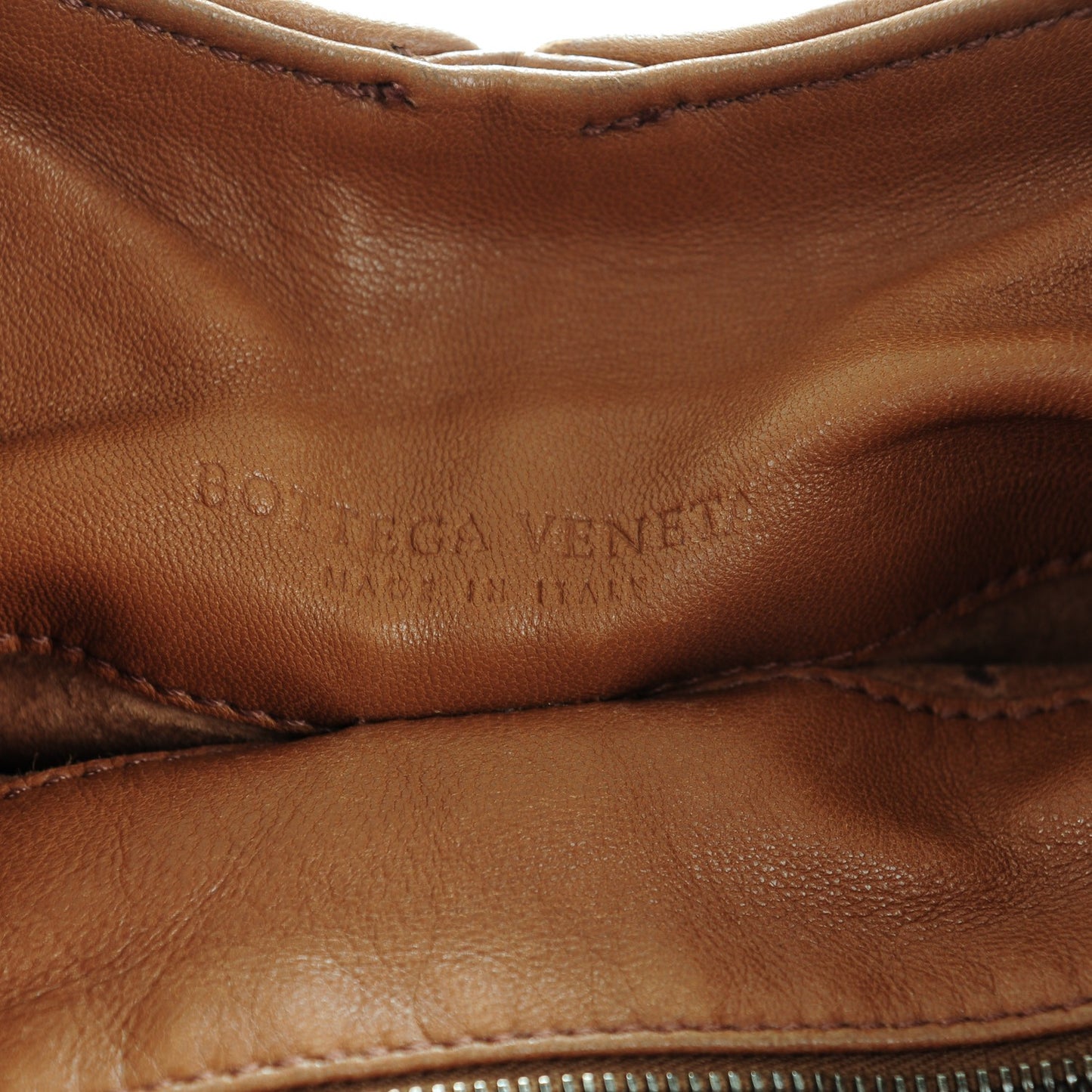 Nappa Intrecciato Ball Hobo Noce