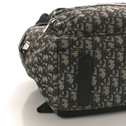 Christian Dior Oblique Calfskin Rider Backpack Beige Black 8 of 12