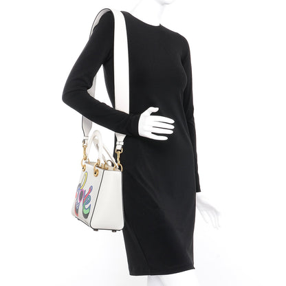 Christian Dior Calfskin Niki De Saint Phalle Love Medium Supple Lady Dior Off White 2 of 8