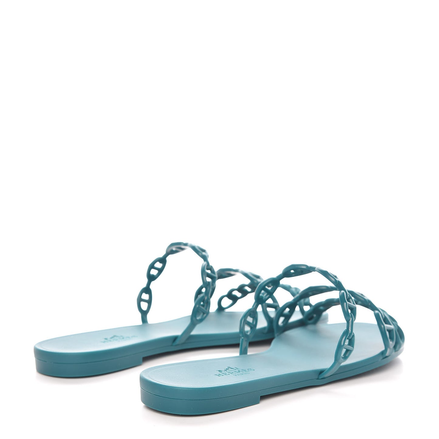 Rubber Chaine d'Ancre Rivage Sandals 36 Vert d'Ete