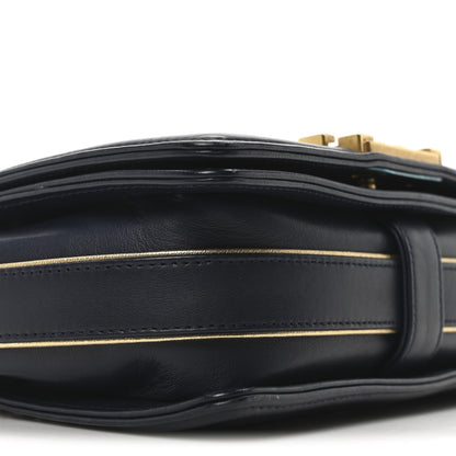 Chanel Sheepskin Braided Small Boy Reverso Flap Navy 9 of 10