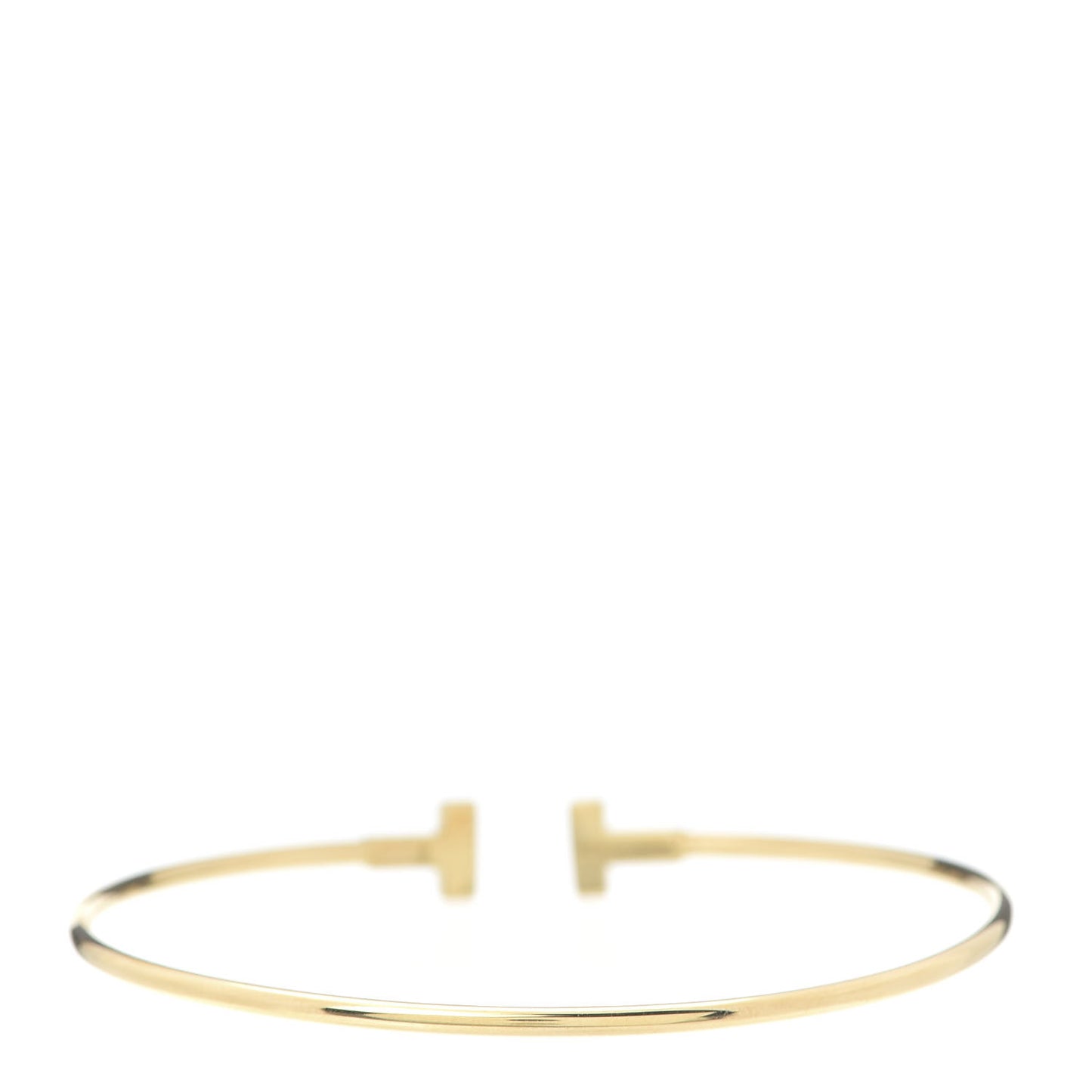 18K Yellow Gold Narrow T Wire Bracelet