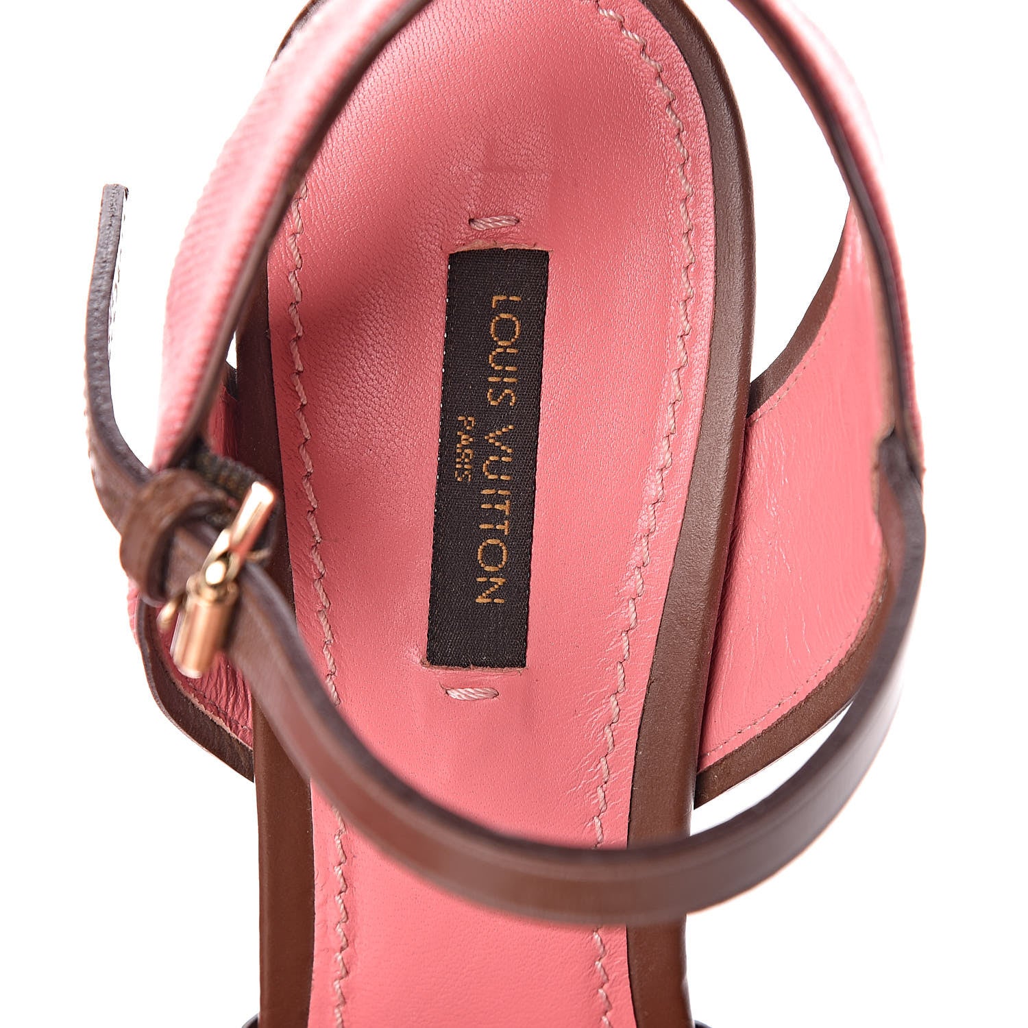 Louis Vuitton Denim Articles de Voyage Wedges 38.5 Rose 9 of 12