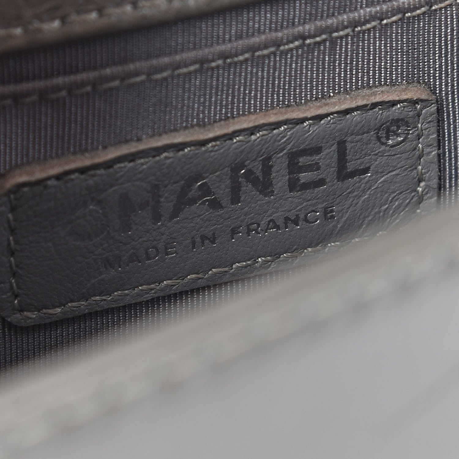 Chanel Metallic Aged Calfskin Quilted Small Boy Handle Flap Charcoal 5 of 8