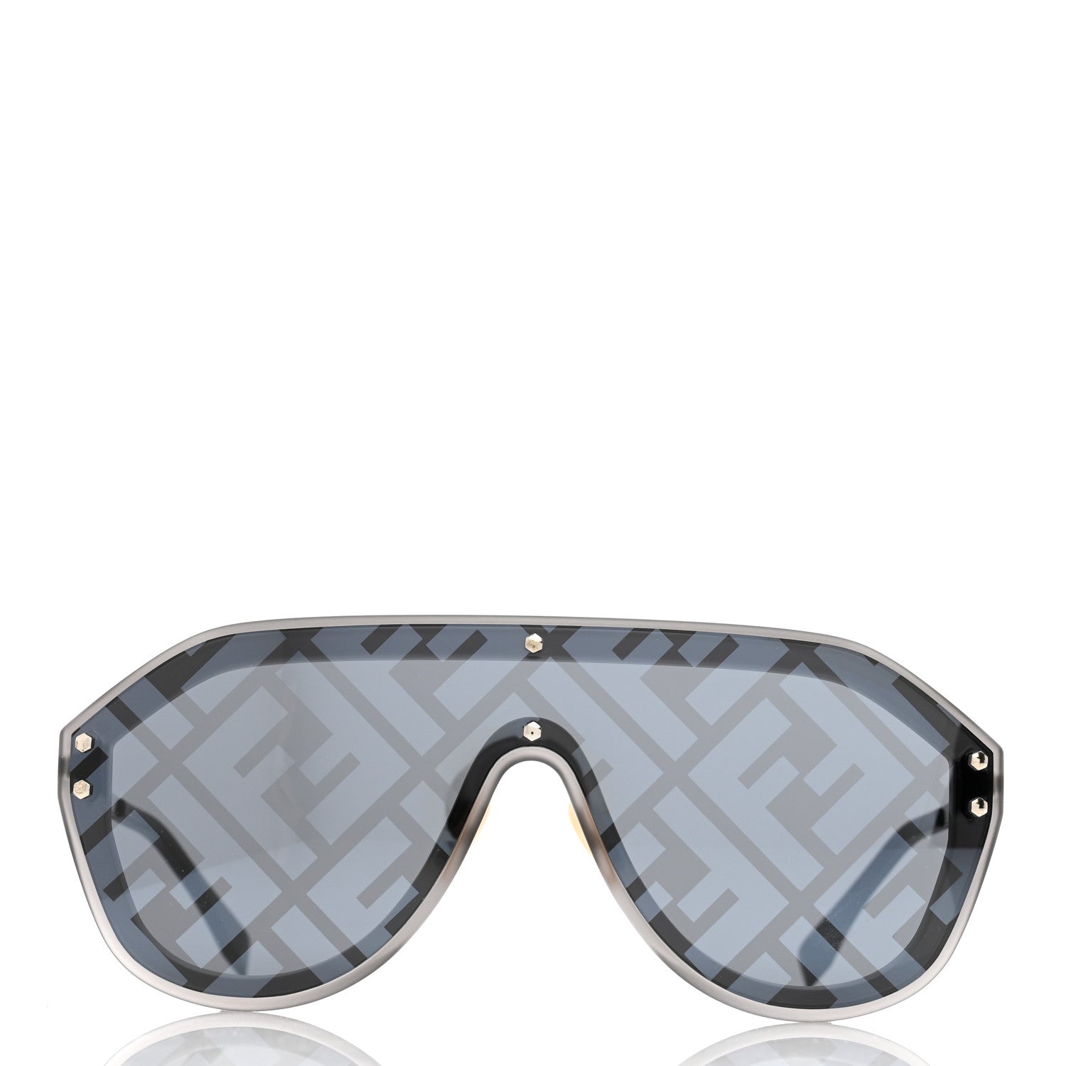 Fendi FF Fabulous Shield Sunglasses FF M0039/G/S Black 2 of 10