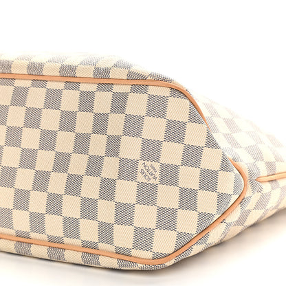Louis Vuitton Damier Azur Delightful MM Rose Ballerine 10 of 11