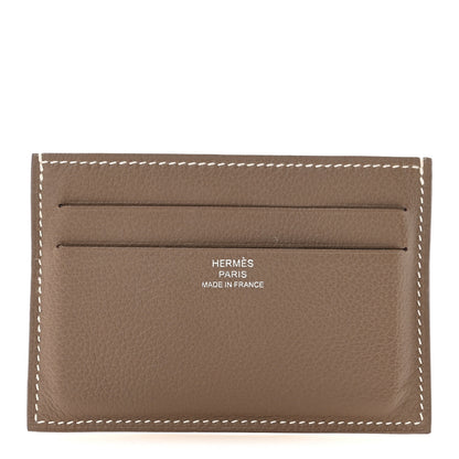Hermes Evercolor Citizen Card Holder Etoupe 1 of 6