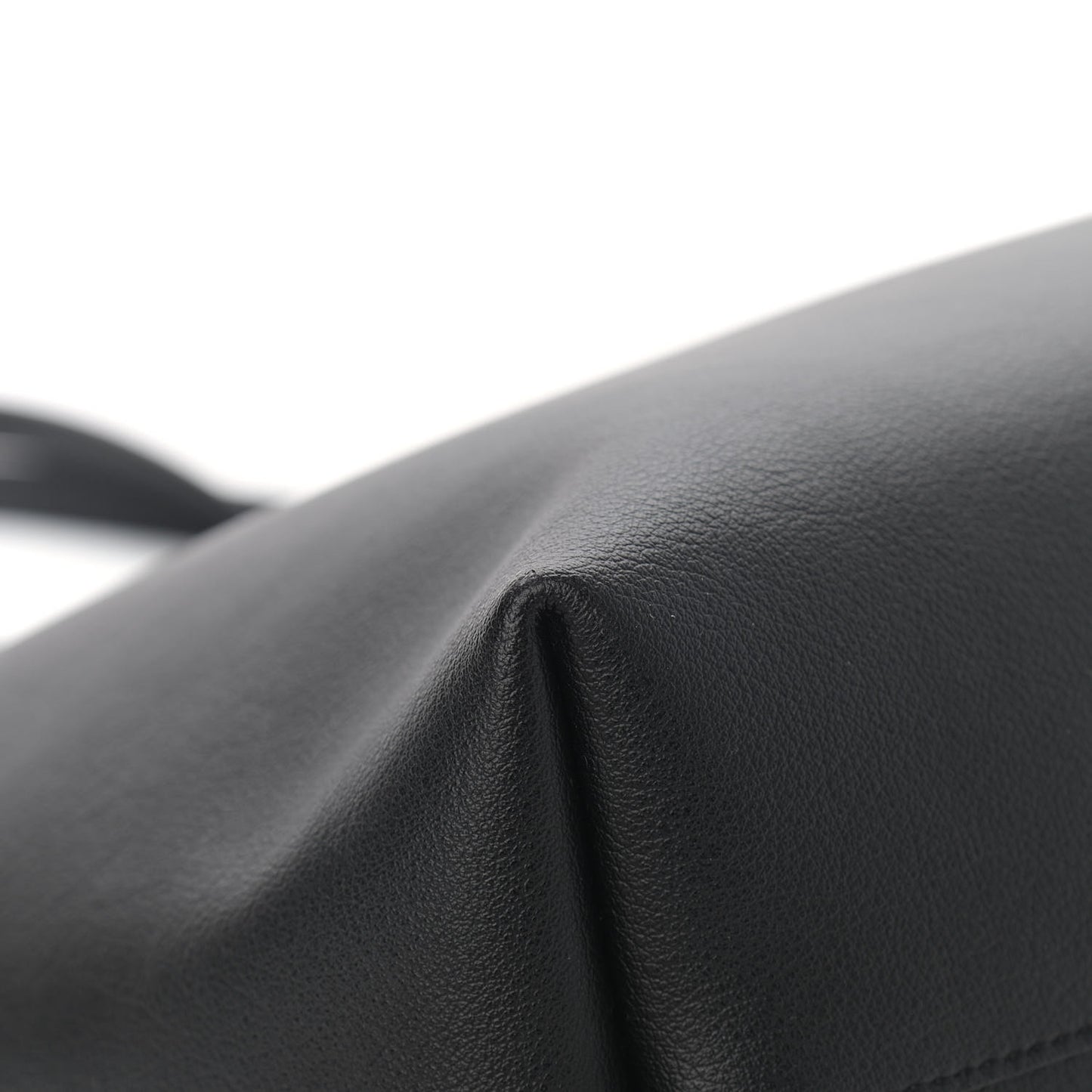 Calfskin Large Shopping Tote Black