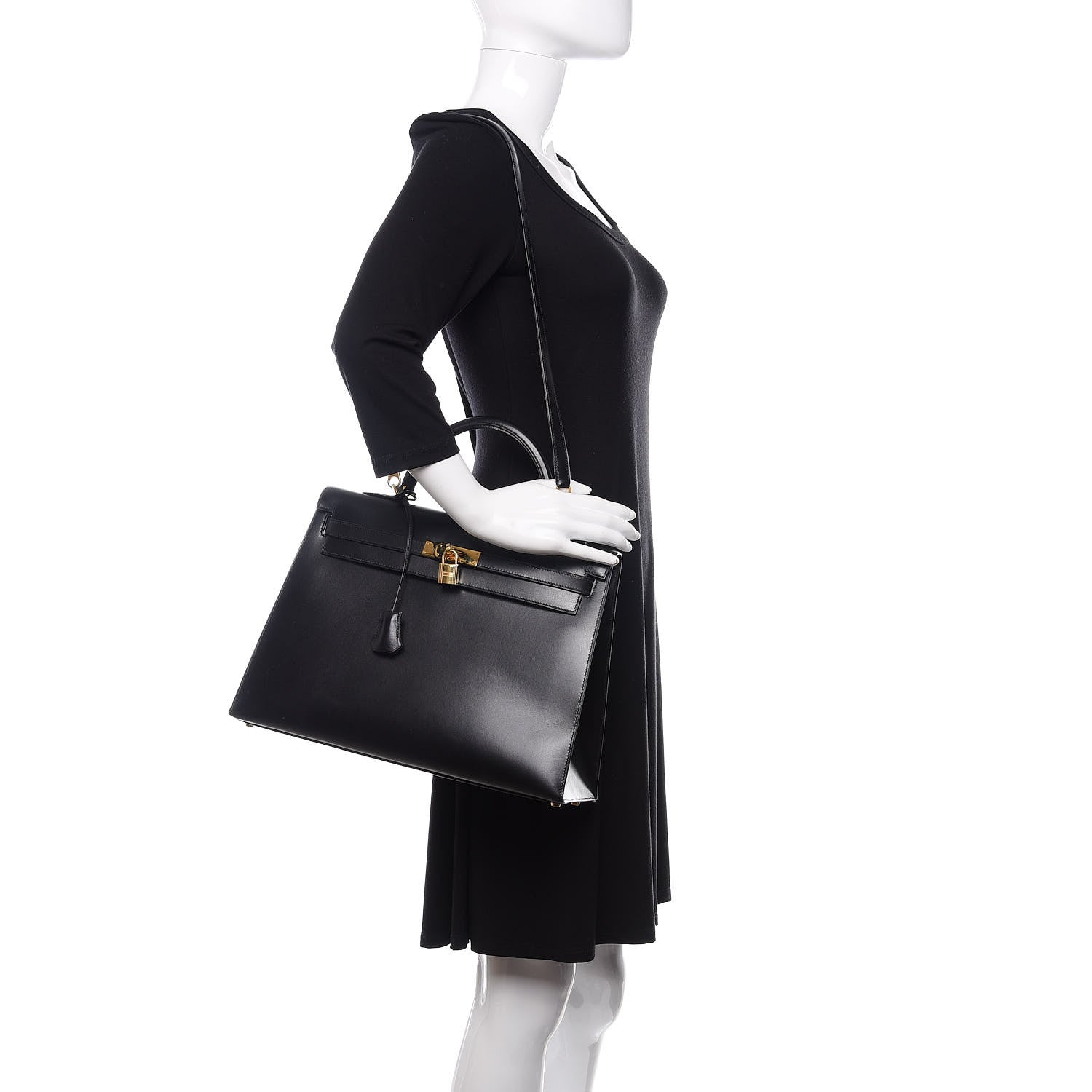 Hermes Box Kelly Sellier 35 Black 2 of 42