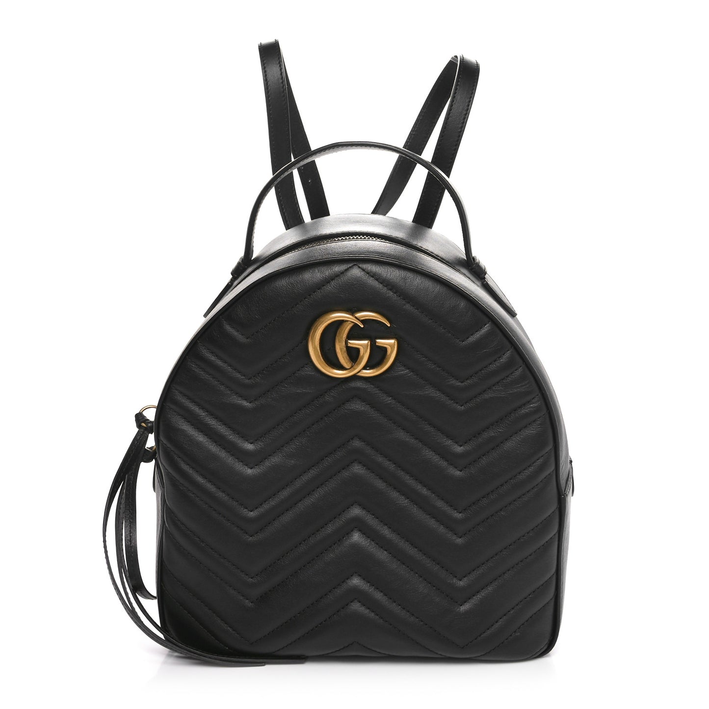 Calfskin Matelasse GG Marmont Dome Backpack Black