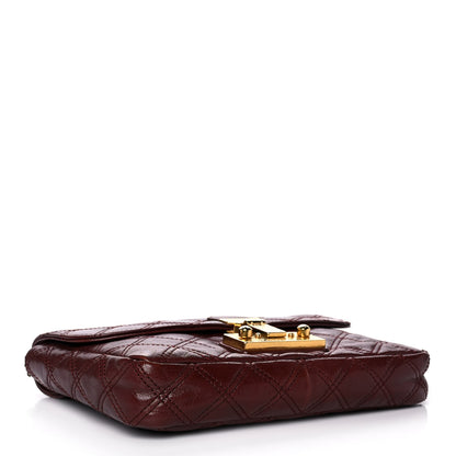 Marc Jacobs Lacquered Lambskin Baroque The Medium Single Flap Bordeaux 4 of 11