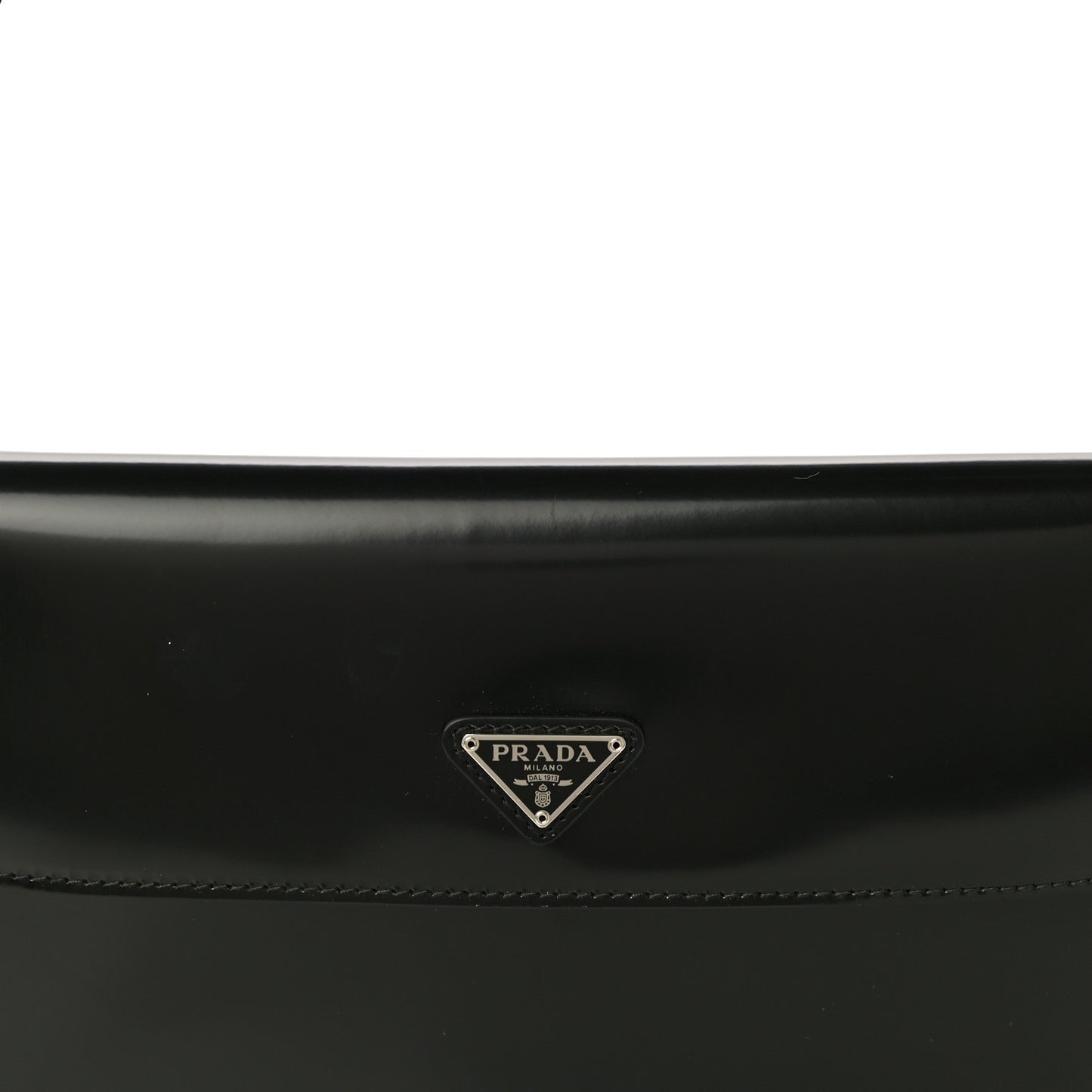 Brushed Calfskin Cleo Flap Shoulder Bag Black