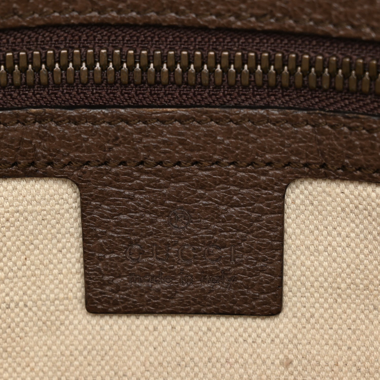 Gucci Soft GG Supreme Monogram Medium Ophidia Belt Bag Dark Brown 6 of 13