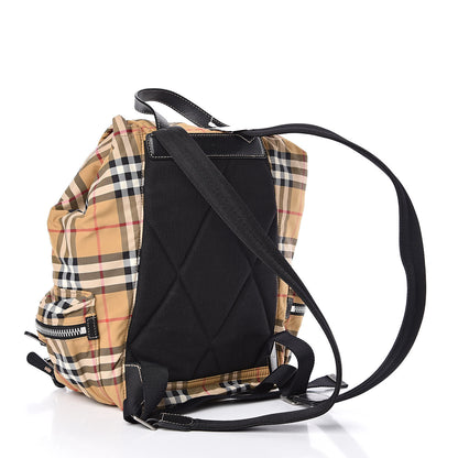 Burberry Nylon Vintage Check Medium Rucksack Backpack Antique Yellow 3 of 11