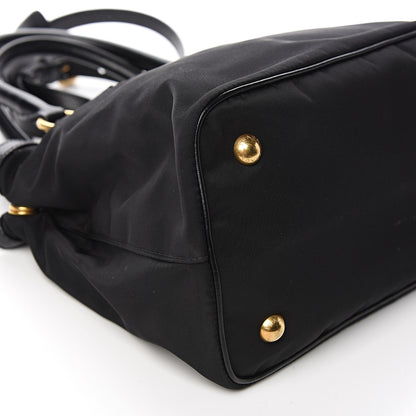 Prada Tessuto Nylon Soft Calf Tote Black 6 of 8
